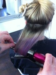 Hair Chalking at Christian Wiles