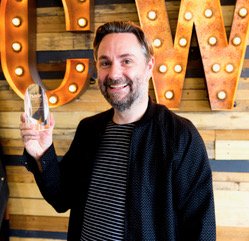 Managing Director of Hair Magazine Delivers Best Men’s Hairdresser in the UK Trophy